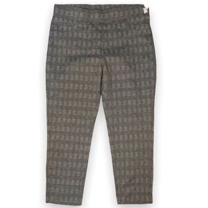 Tahari Mini Glen Plaid Jegging pants Size Large
